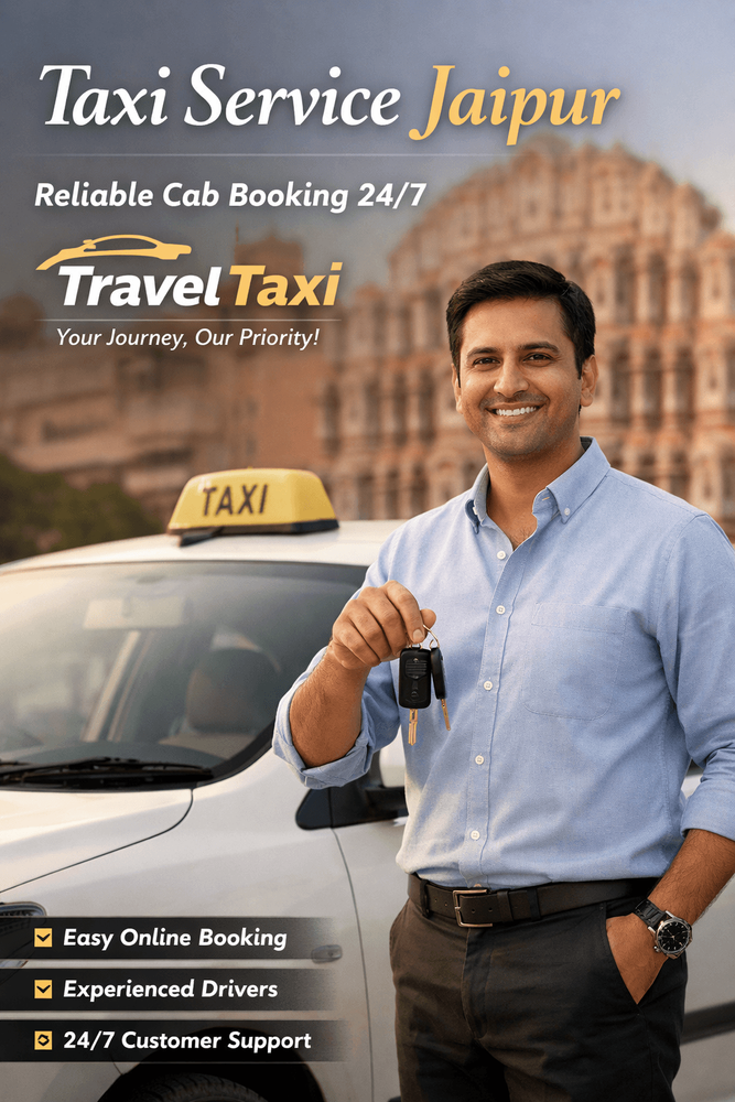 Taxi Service Jaipur | Reliable Cab Booking 24/7 | TravelTaxi